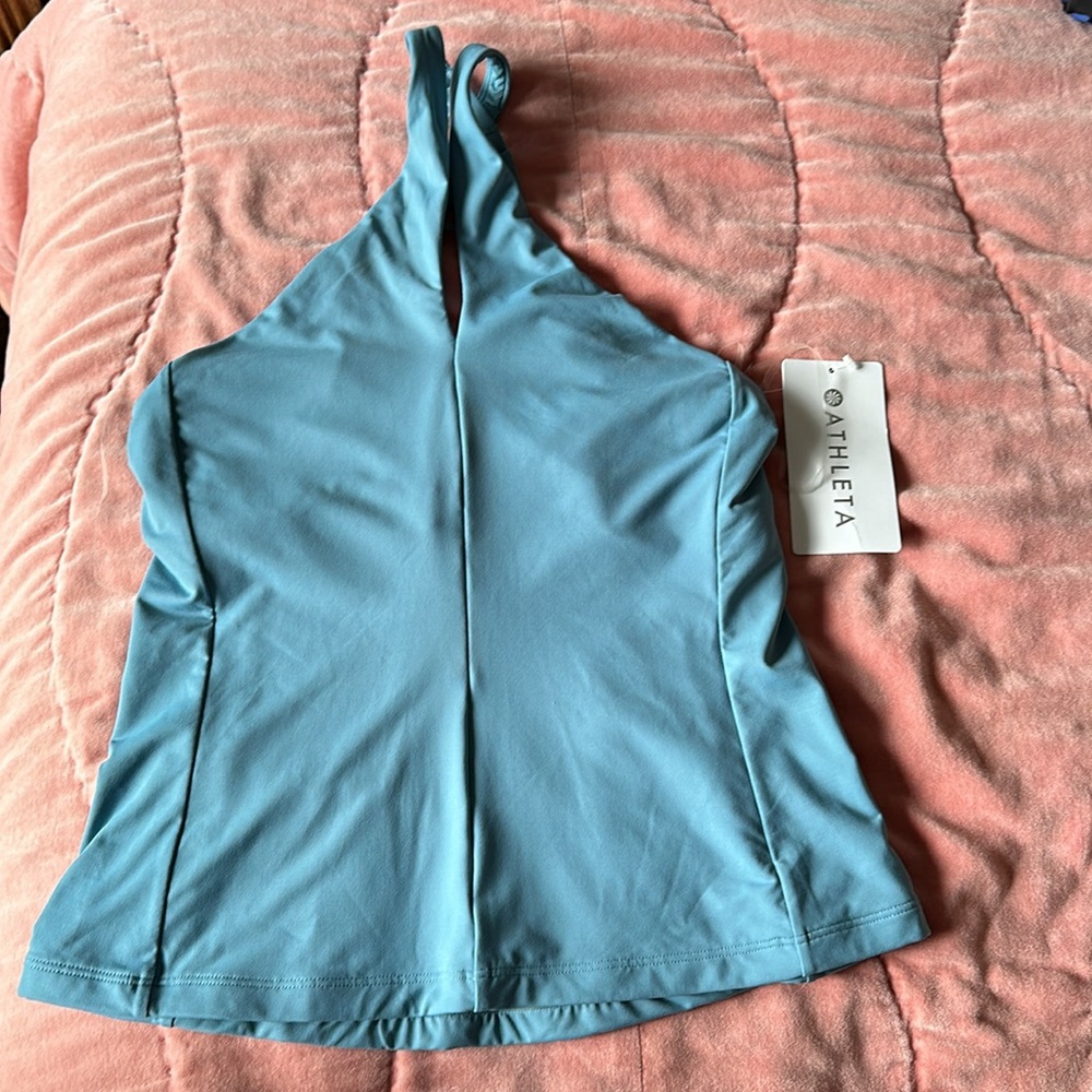 Athleta Blue Twist-Neck Tankini - Picture 7 of 7